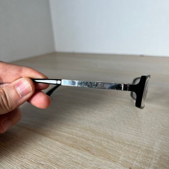 Chanel 3177 c.501 Eyeglasses Black Collection Miroir Frames 51-16-135 Italy - Picture 9 of 10